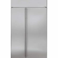 Outlet 🎉 Monogram® 48 in. 29.56 cu. ft. Side-By-Side Refrigerator in Stainless Steel 😀