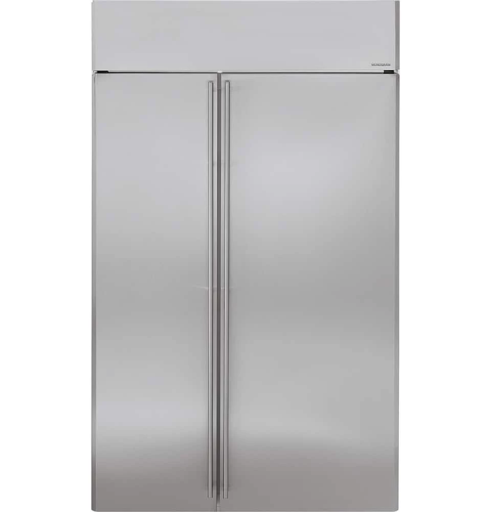 Outlet 🎉 Monogram® 48 in. 29.56 cu. ft. Side-By-Side Refrigerator in Stainless Steel 😀 3 Outlet 🎉 Monogram® 48 in. 29.56 cu. ft. Side-By-Side Refrigerator in Stainless Steel 😀