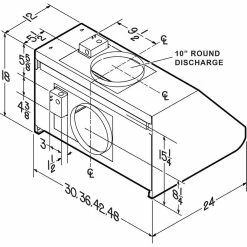 Budget 🛒 Broan Elite E60000 Series 36 in. Range Hood for Extend Blower in Stainless Steel 🤩 -Monogram Sales Query 681